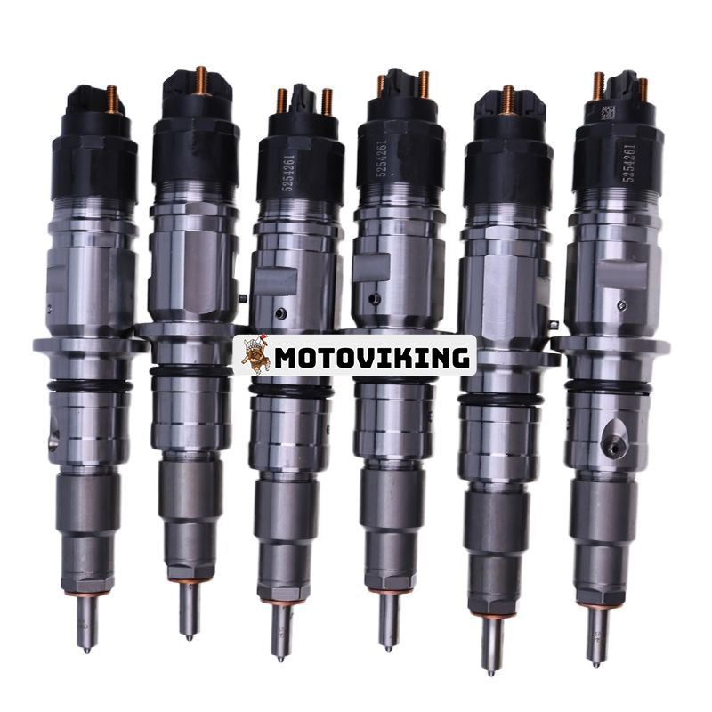 6 ST bränsleinsprutare 0445120177 5254261 för Cummins Engine QSB6.7L ISB6.7L