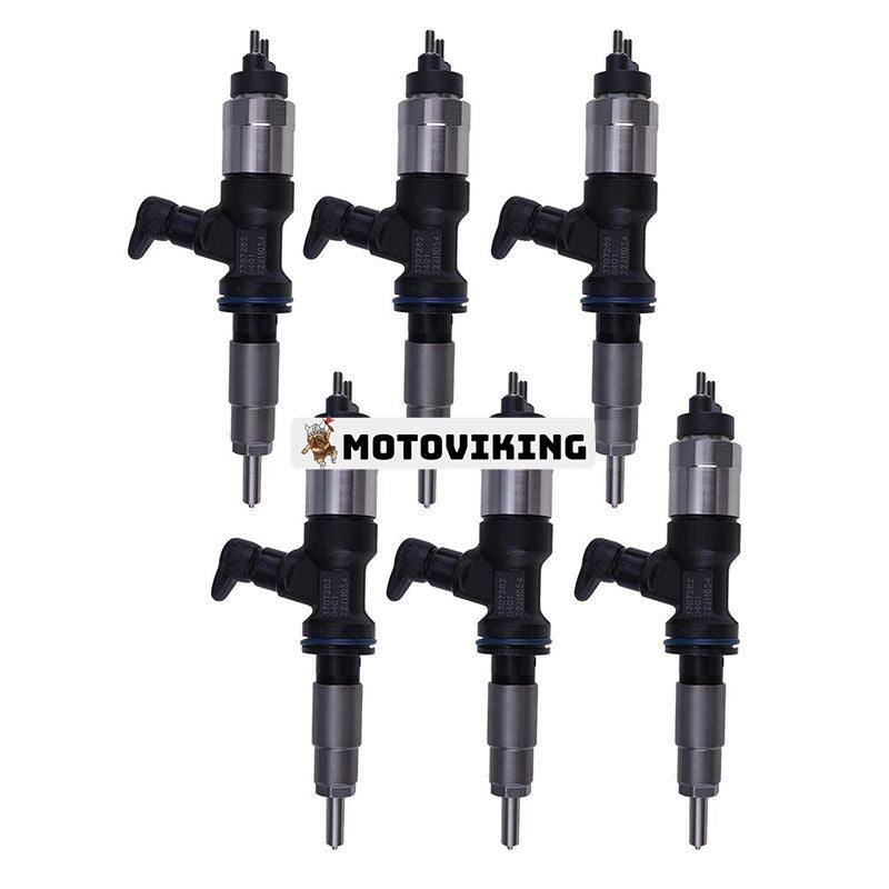 6 delar bränsleinsprutare 20R-2478 370-7282 T409982 för Caterpillar CAT C6.6 C7.1 Perkins 1206F-E70TTA motor