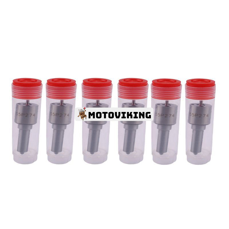 6 st Injektormunstycke 0433171206 DLLA155P274 1290177H1 för Cummins Engine 4BT 6BT 6BTA