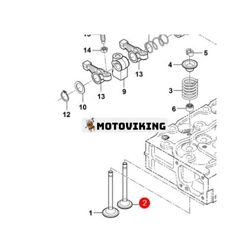 Avgasventil 6695896 för Bobcat Tractor CT225 CT230 CT445