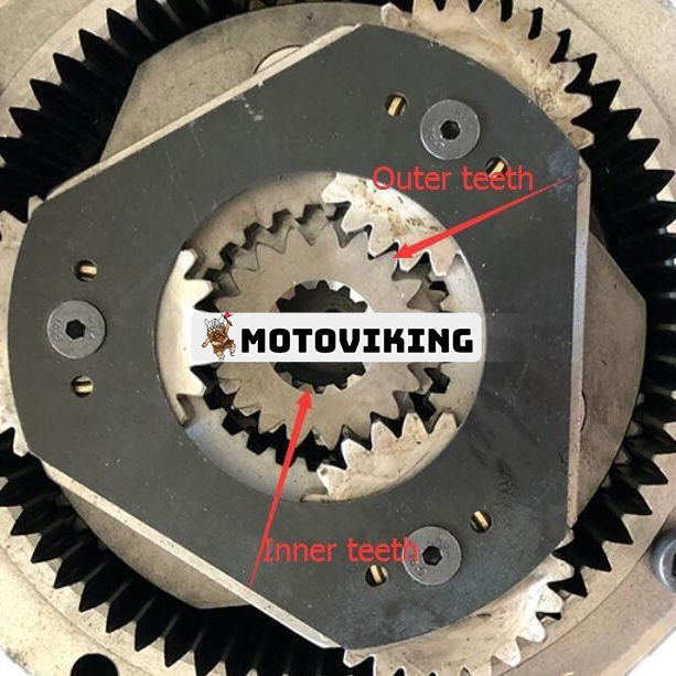 Sväng-/svängväxellådsreduktion RG04S-170-202 för Sumitomo SH120 SH120-3 SH125 SH130