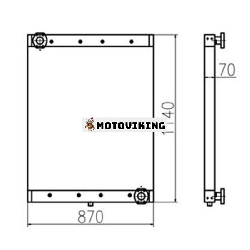 Oljekylare till Doosan Grävmaskin DX300LL