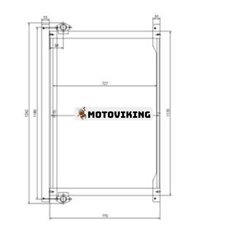 Oljekylare 4682425 för Hitachi grävmaskin EX1200-6