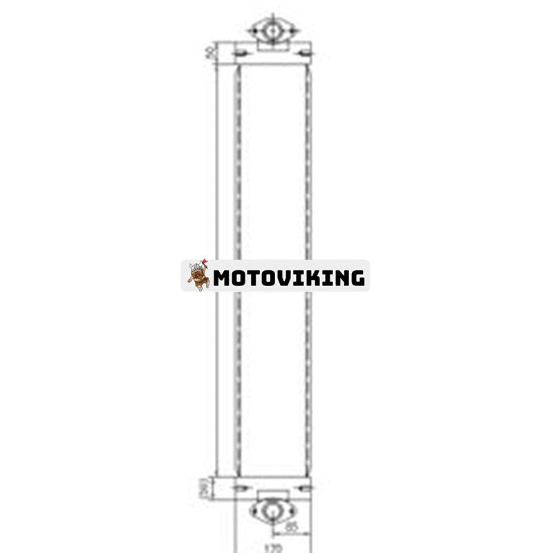 Oljekylare 20E-03-31211 för Komatsu grävmaskin PW140-7