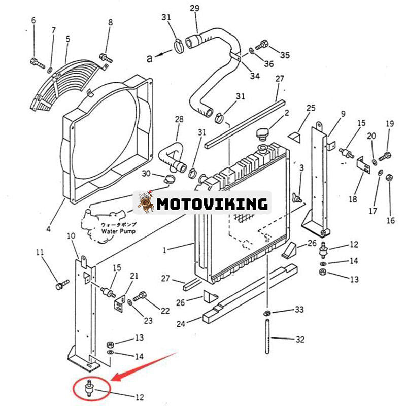 Kudde 203-03-56330 för Komatsu PC100-5 PC120-5 PC130-5 PC25-1 PC30-7 PC40-7 PC45-1 grävmaskin
