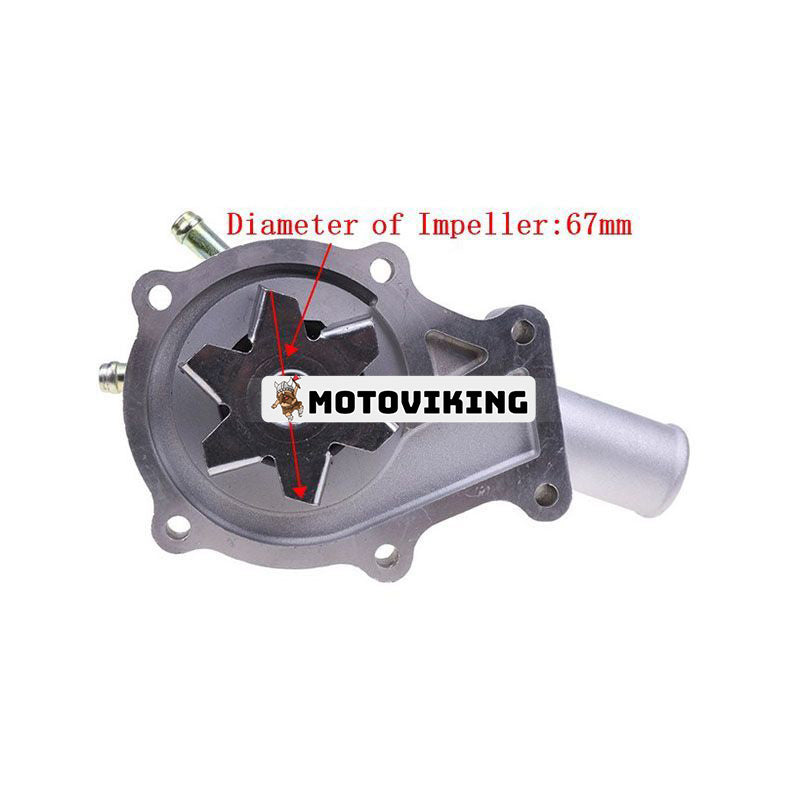 Vattenpump 16326-73032 för Kubota Engine D1105 V1505 traktor B2650HSDC B3000HSDC B3000HSDCC B3030HSDC B3030HSDCC B3350HSDC F3680 F3990 LX2610