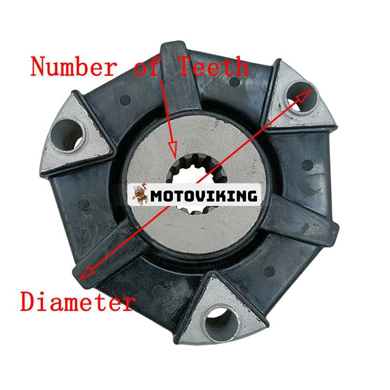 Hydraulisk pumpkopplingsenhet för Kubota KX55 Sumitomo SH55 Yanmar ViO27-5 ViO55 grävmaskin