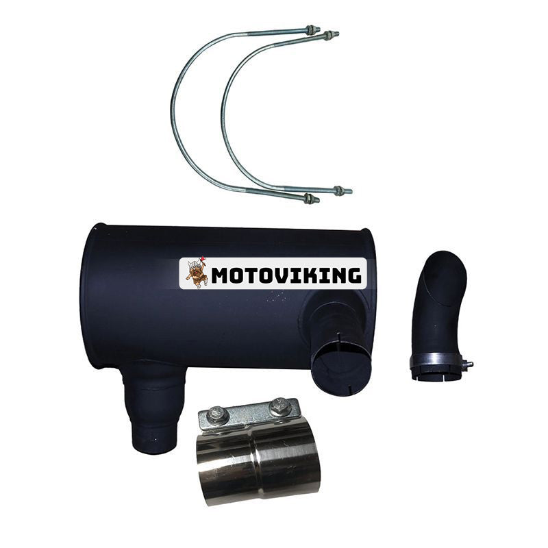 Ljuddämpare 6754-11-5310 med klämma och 2st U-bult för Komatsu Engine 6D107E Grävmaskin PC200-8 PC220-8 PC240-8 PC200LC-8 PC210-8K PC210LC-8 PC230NHD8