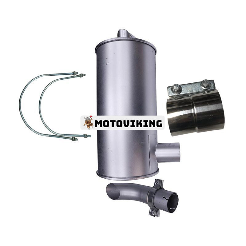 Ljuddämpare 4191187 med klämma 4213017 och 2st U-bult 4181672 för Isuzu Engine 4BD1 Hitachi Excavator EX120 EX150