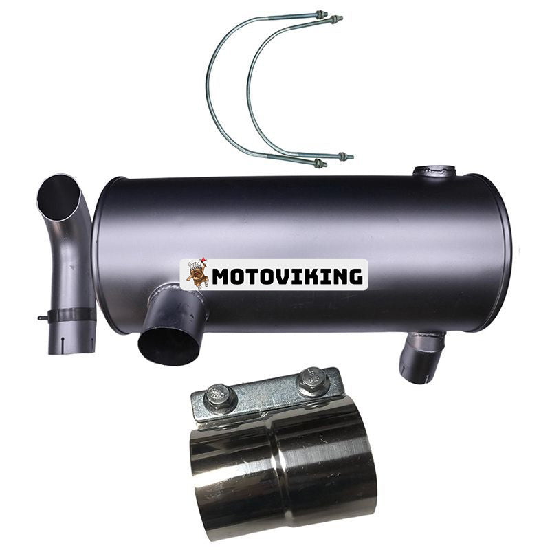 Ljuddämpare 266-6251 & Clamp 094-7583 & 2st U-Bult 212-8583 för Caterpillar CAT Engine 3066 Grävmaskin E320C E318C E319C 321C 320CL