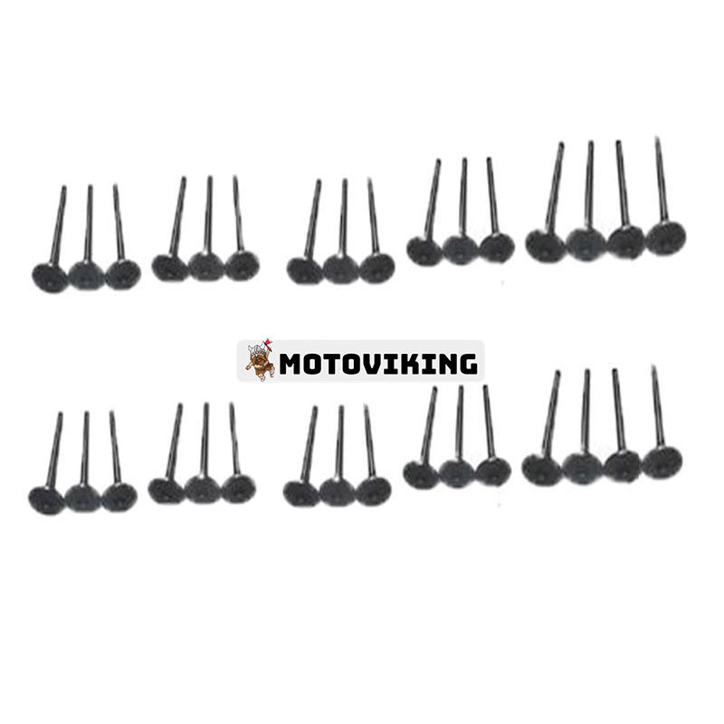 16 st avgasventiler & 16 st insugsventiler för Deutz BF8M1015C motor