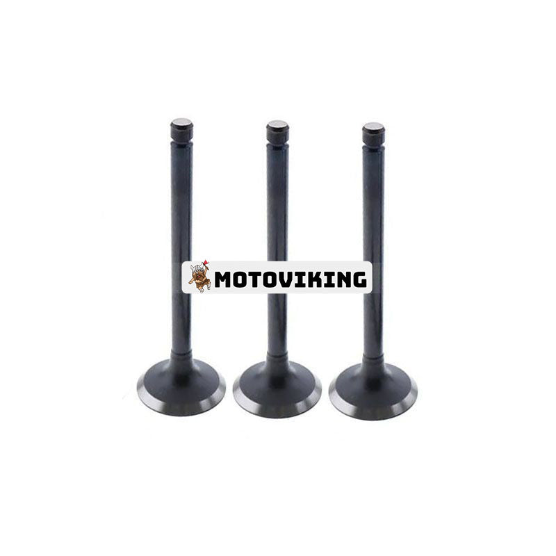 För Yanmar 3TNE84 3TNE84T Komatsu 3D84E Inloppsventil 3PCS YM129100-11100