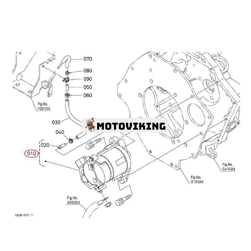 12V 9T startmotor K7711-96810 för Kubota Utility Vehicle RTV1100MCW RTV1140CPX RTV1100CR RTV1100CW
