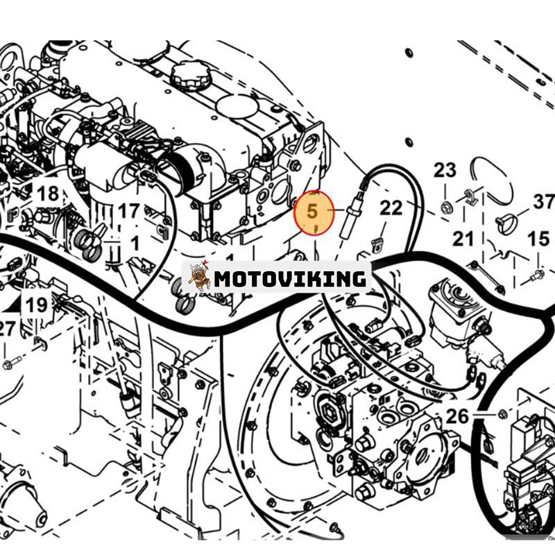 Hastighetssensor 7164497 för Bobcat teleskophandtag TL360 TL470