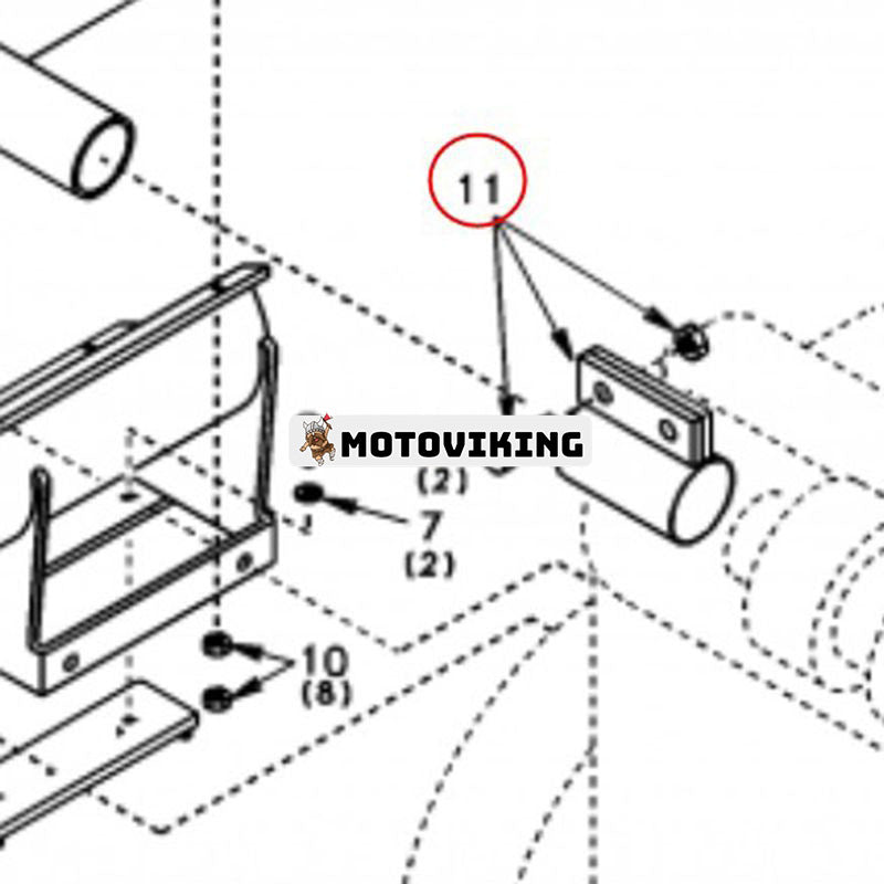 Ljuddämpare SA1114-00030 för Volvo grävmaskin EW170 EC210 EW180 EW130