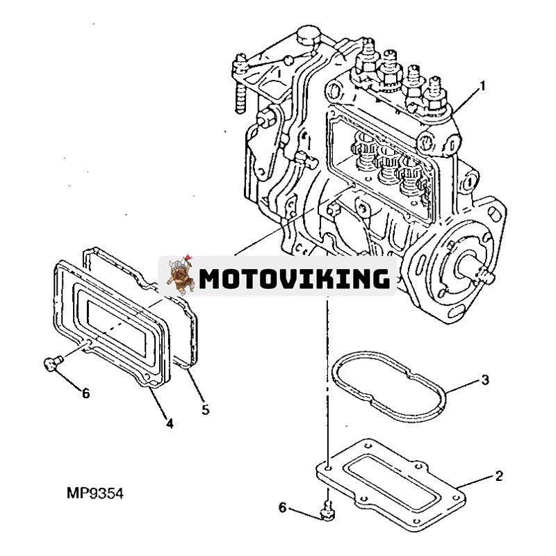 Bränsleinsprutningspump 729428-51370 för Yanmar Engine 4TN82-RJE John Deere Mower 3325 3365