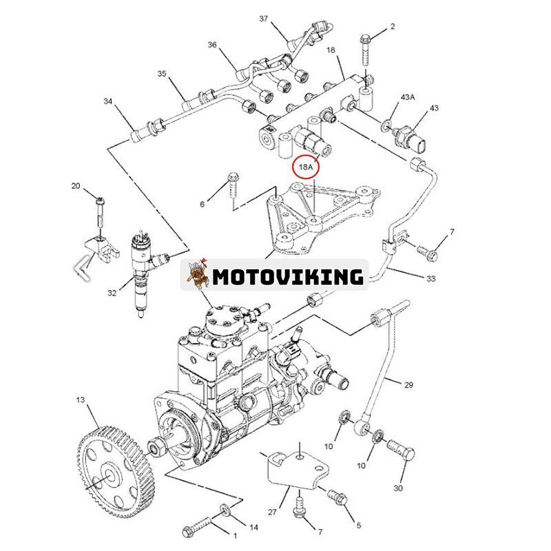 Common Rail-ventil 305-5291 416-7101 för Caterpillar CAT C4.4 C6.6 motor 311D 314D 320D 323D DE150E2 DE165E2