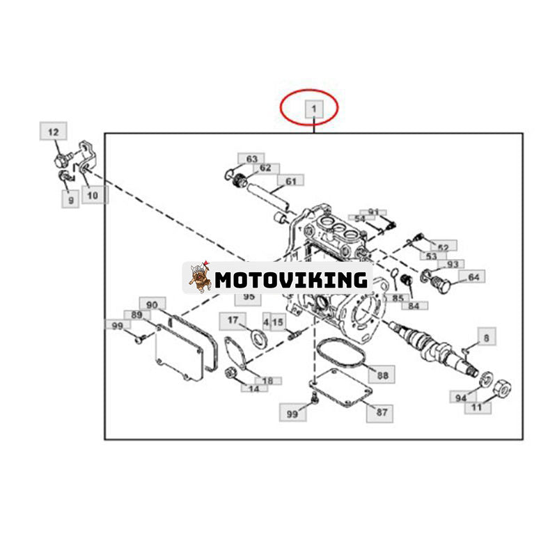 Bränsleinsprutningspump MIA883942 för Yanmar 3TNV80F motor John Deere 26 26G 26P Hitachi ZAXIS26U-5N grävmaskin