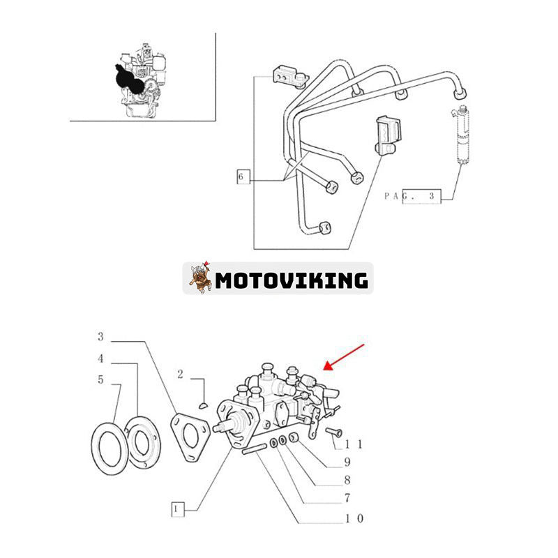 Bränsleinsprutningspump 500324955 0460413019 för Iveco Engine 2.9L New Holland Tractor TN55 TN65 TN70 TN75