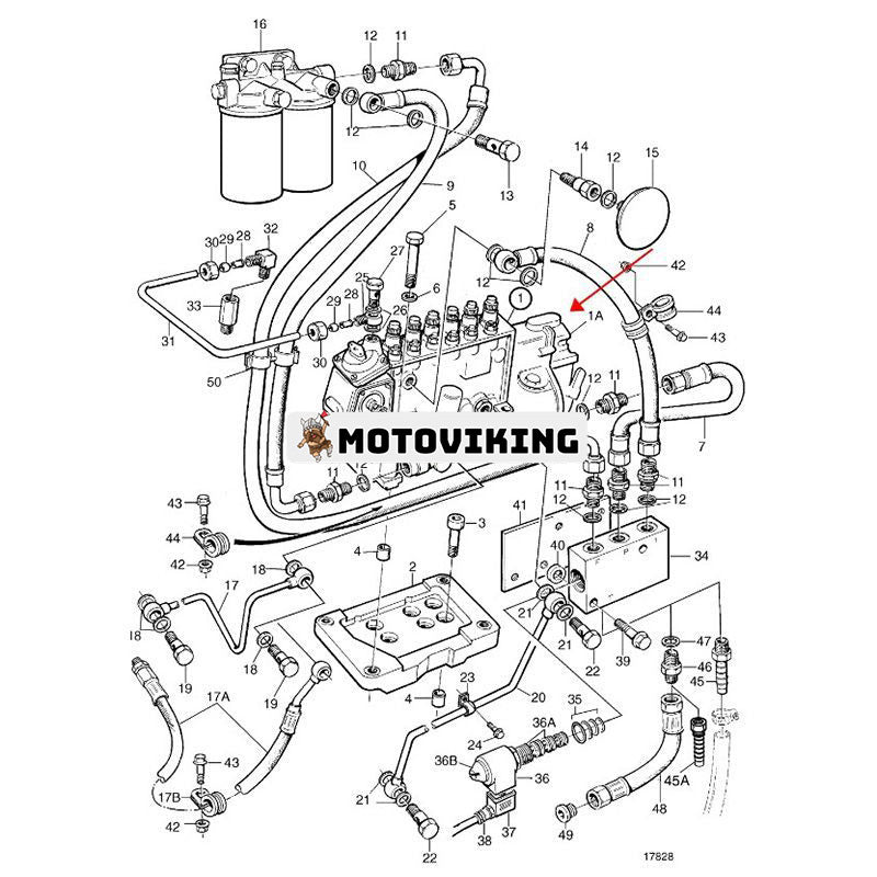 Bränsleinsprutningspump 3830102 Volvo Penta Engine TAMD63L-A TAMD63P-A