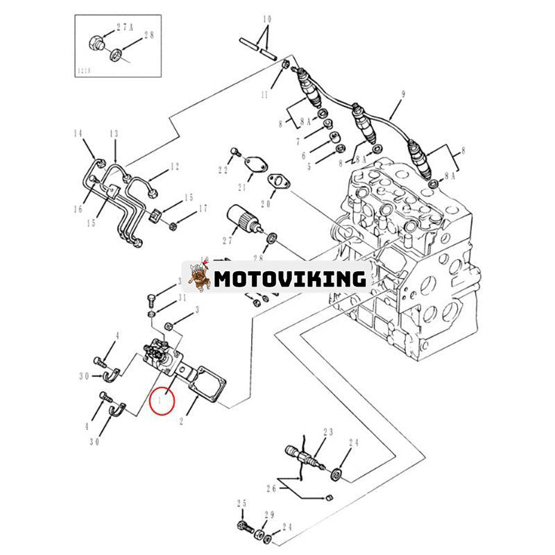 Bränsleinsprutningspump 094500-8630 SBA131017311 för Perkins 403C-11 403D-11 Mitsubishi Engine S3L
