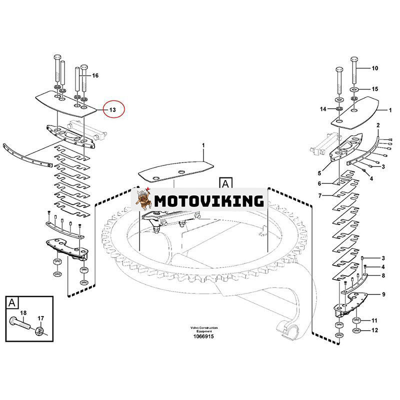 Slitplatta CH87022 för Volvo Motor Väghyvl G700 G700B G900 G900B G900C