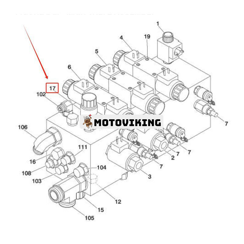 Patronventil 7026005 för JLG bomlyft 1200SJP 1350SJP 340AJ