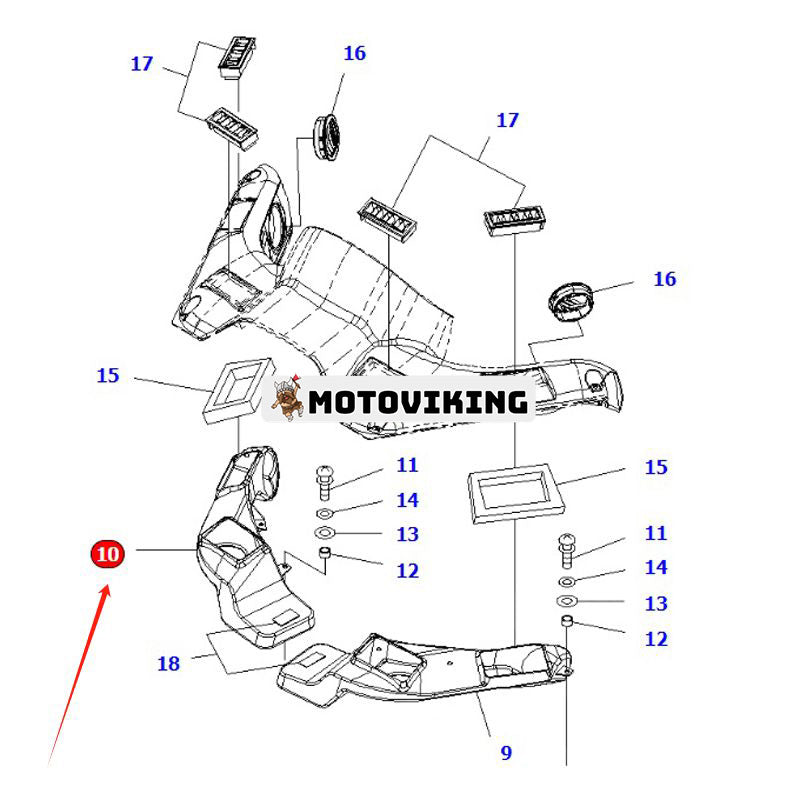 Höger sidokanal 423-07-31693 för Komatsu hjullastare WA150-6 WA200-6 WA200-7 WA250-6 WA320-6 WA380-6 WA430-6 WA450-6 WA470-6