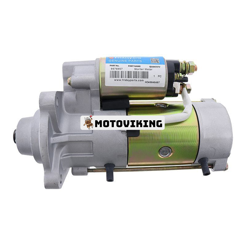 12V Startmotor 6676957 6685190 för Kubota Engine V2203 V3300 Bobcat T2250 V417 5600 773 A300 A770 S750 S770 S850 T750 T770 T870