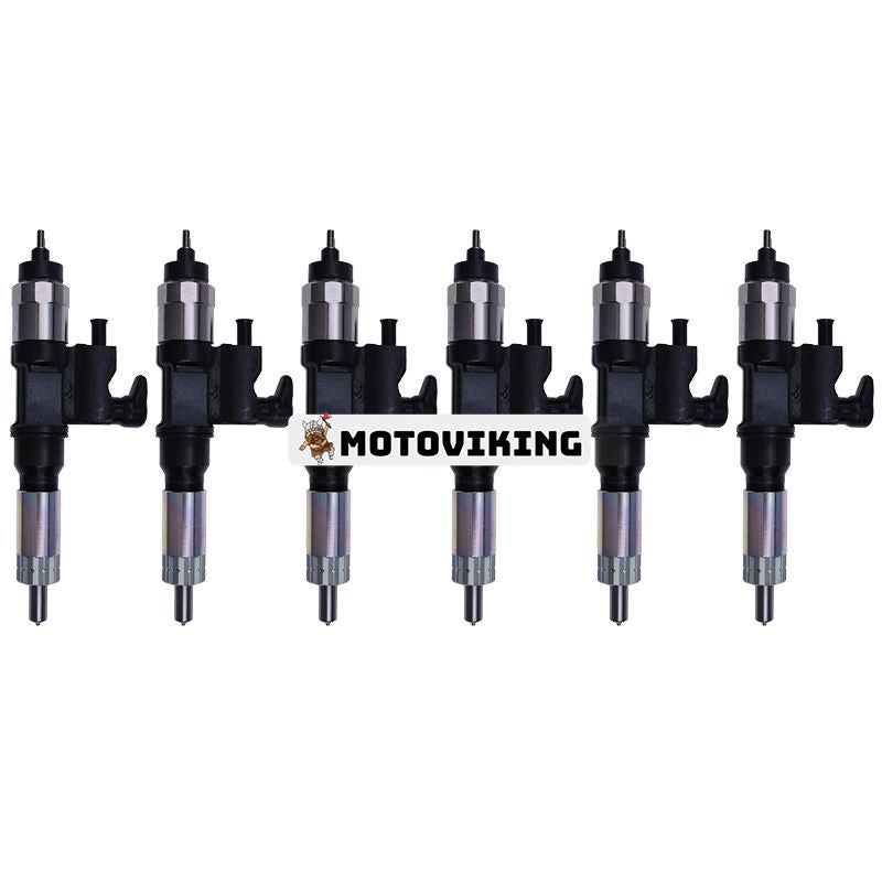 6st bränsleinsprutare 8982806970 8982843930 för Isuzu Engine 6HK1 Truck NQR75 NPR NPR-HD Hitachi John Deere CASE Grävmaskin