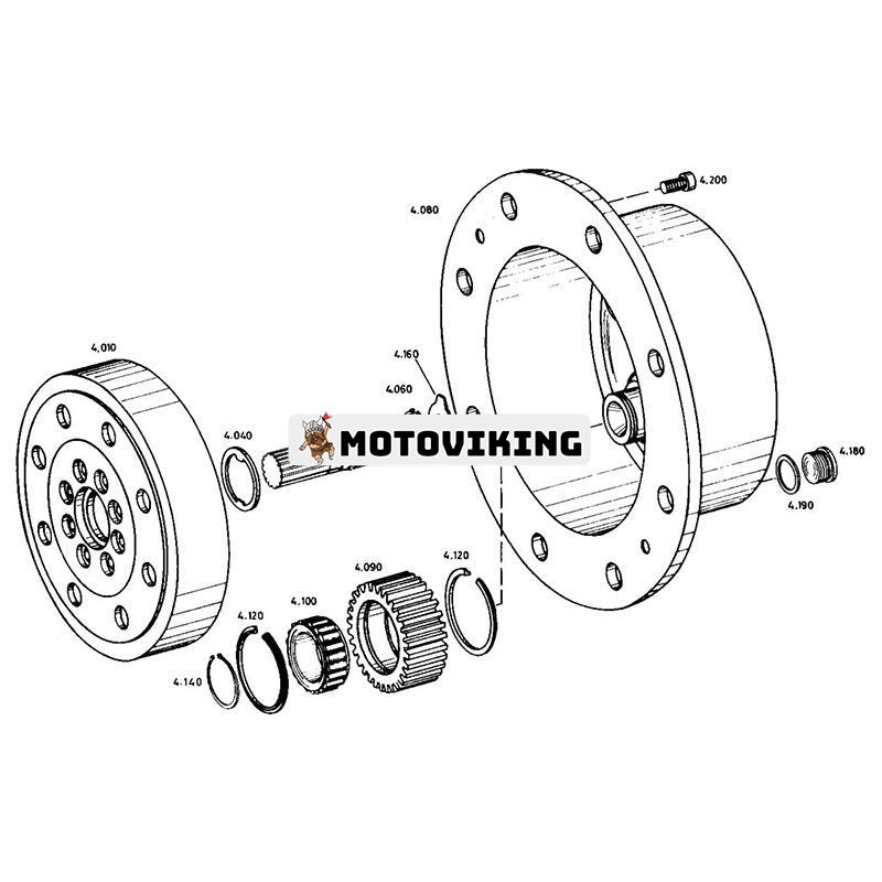 Rulllager 3176341M1 för Massey Ferguson traktor MF275 290 292 296