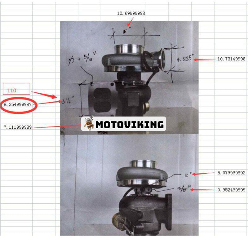 Turbo S310G085 S310G055 Turbochager 204-6491 för Caterpillar CAT Engine C10 C12