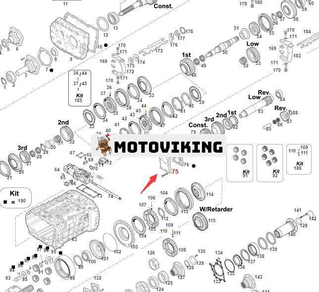 Oljepump 1-34150-074-0 0501004549 för Isuzu Iveco Man Zf Växellåda