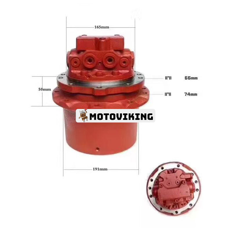 Resemotorenhet 172458-73701 för Yanmar grävmaskin VIO35-5 VIO35-5B