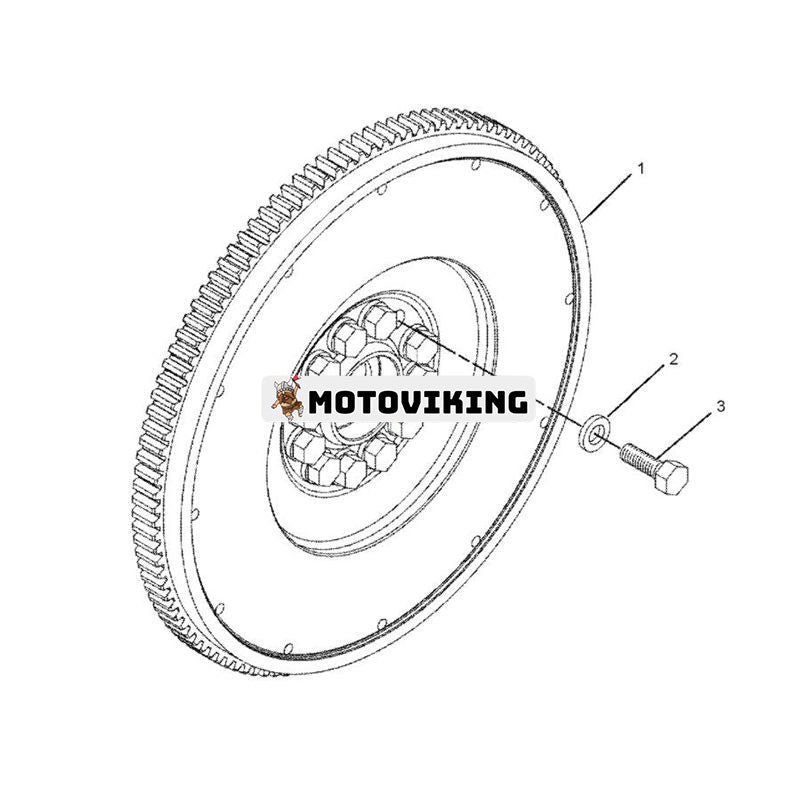 Svänghjulsväxel 2569651 för Caterpillar Engine 3406C C13 C9 Grävmaskin 330C 336E 345D 349D