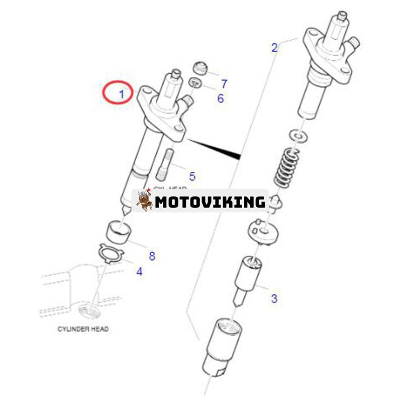 Bränsleinsprutare 65.10101-7300 för Doosan Daewoo Komatsu grävmaskin SOLAR 330LC-V 400LC-V 420LC-V 470LC-V 500LC-V