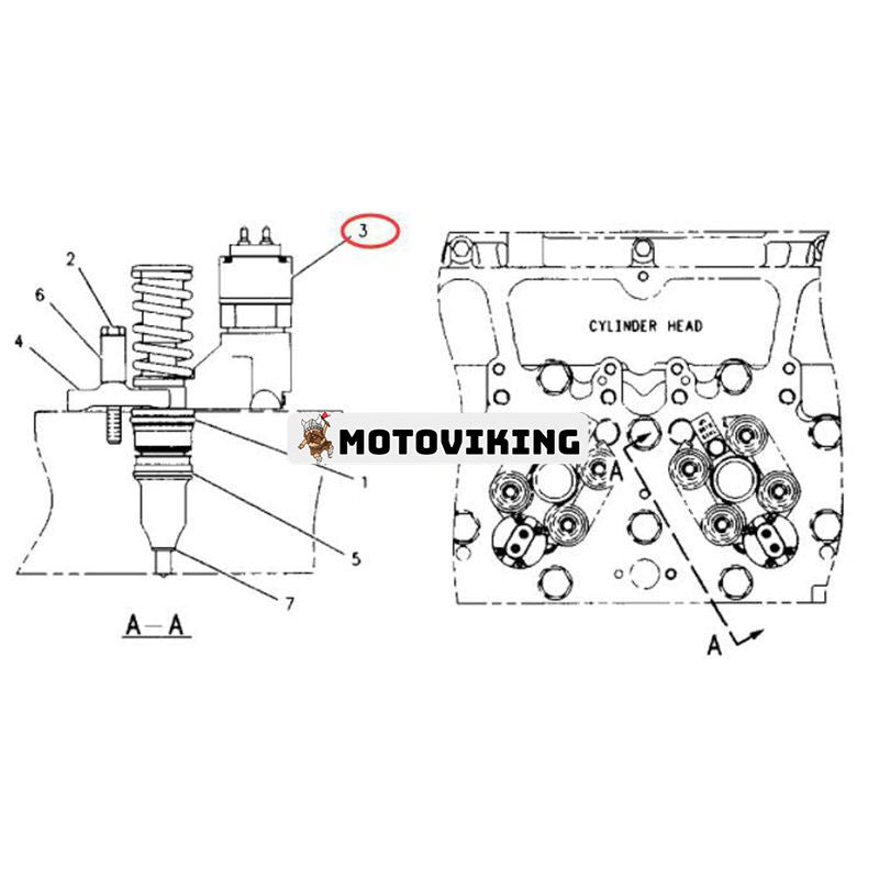 Bränsleinsprutare 10R-0967 för Caterpillar CAT Engine 3176 3054 Grävmaskin 345B 345BL Grävlastare 416C 428C