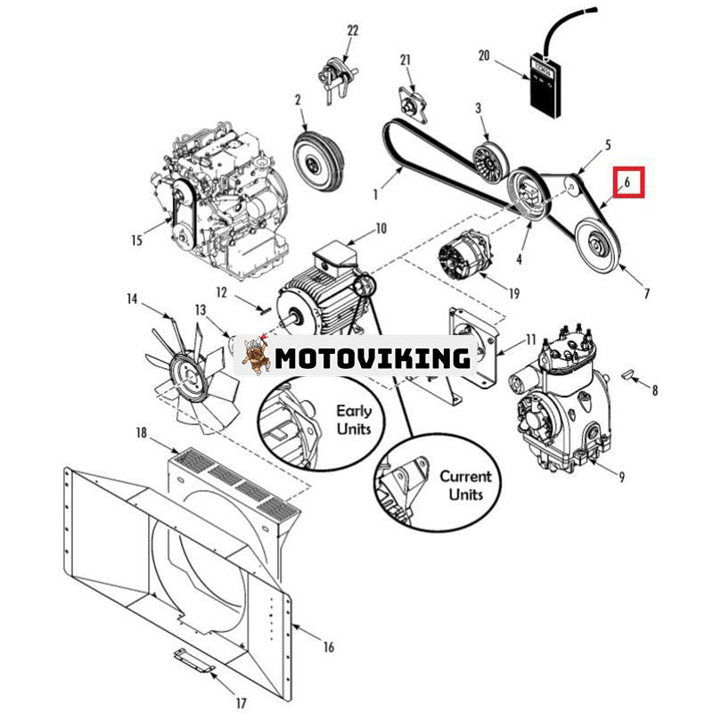 Bälte 78-1688 för Thermo King T-800 Spectrum