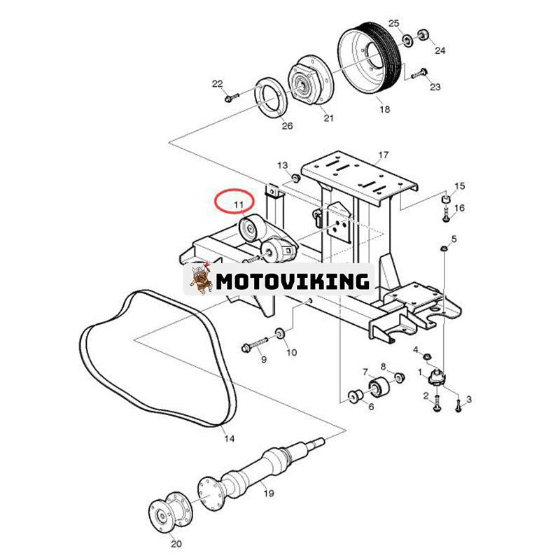 Remsträckare 21257889 för Volvo Engine D13 Truck B11R B13R B7R B9L B9TL