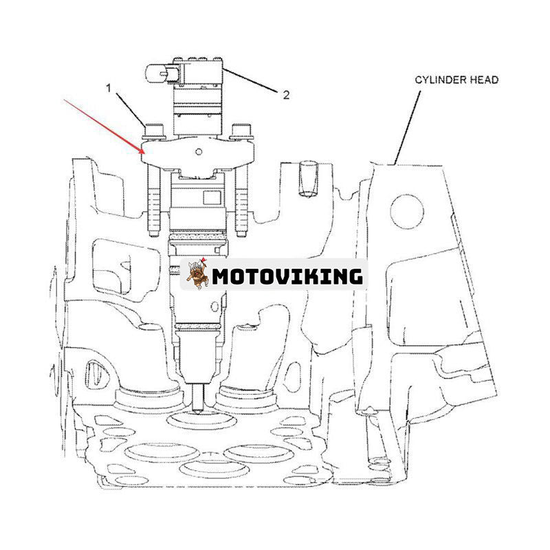 Bränsleinsprutare 268-1836 för Caterpillar CAT Engine C7