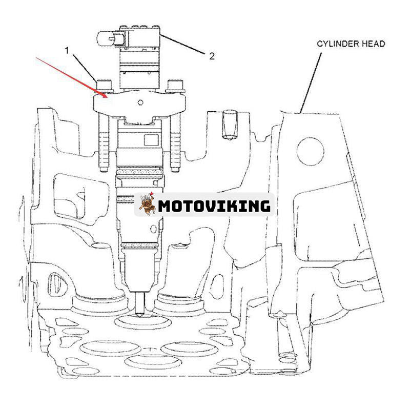 Bränsleinsprutare 328-2586 för Caterpillar CAT Engine C7 Wheel Skidder 545C Skotare 584 584HD