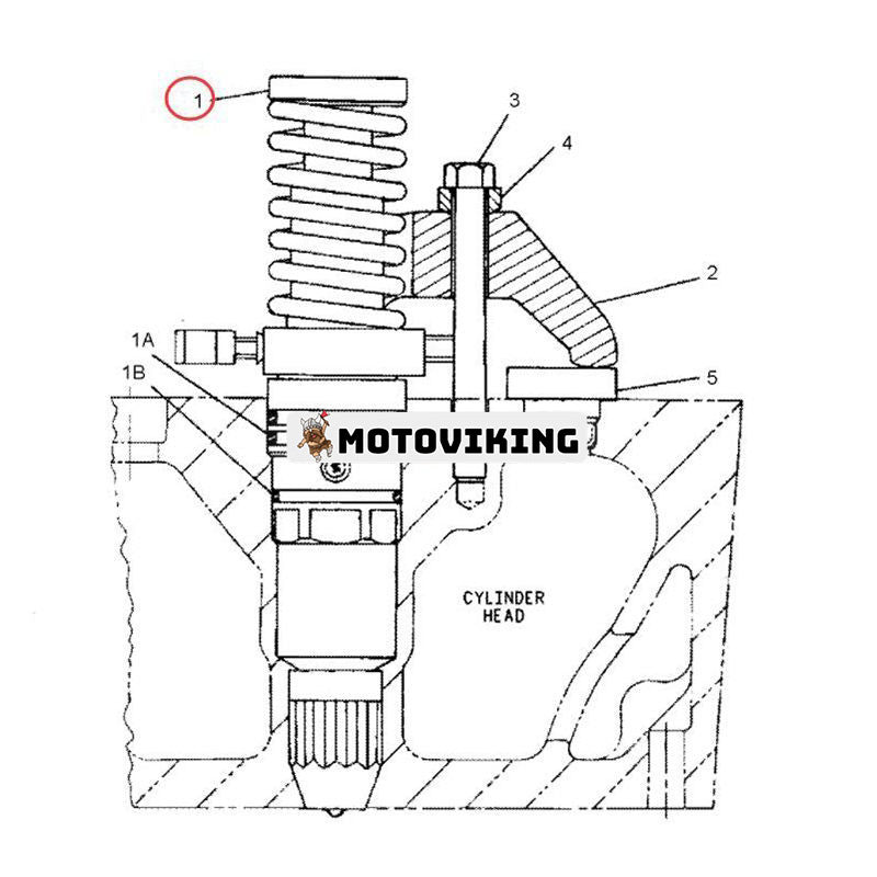 Bränsleinsprutare 4P-9077 för Caterpillar CAT Engine 3508 3512 3516