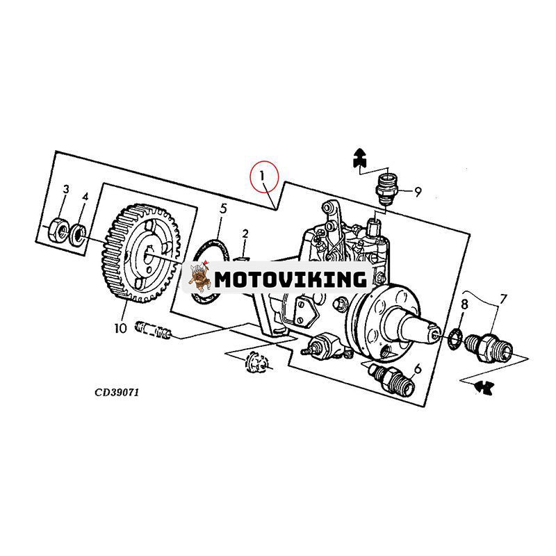 Bränsleinsprutningspump RE527148 för John Deere Engine 3029 Traktor 5045D 5055E 5065E 5075E 5103 5203 5303 5403 5503