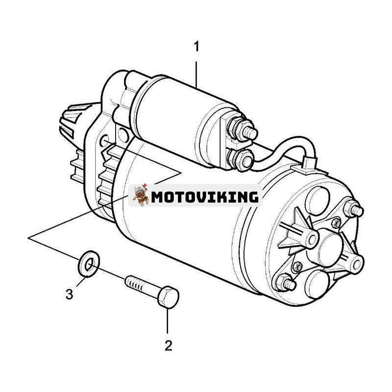 Startmotor VOE21314092 för Volvo Penta Engine TAD520GE TAD721GE TAD551GE TAD620VE TAD420VE TAD752GE TAD722VE