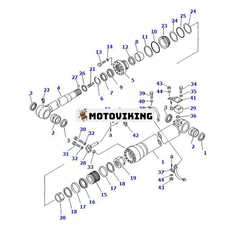 Armcylinder 206-63-K1140 för Komatsu grävmaskin PC240NLC-6K PC240LC-6K PC240-6K