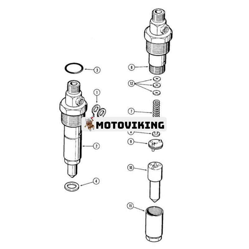 Bränsleinsprutning JR919331 för CASE Engine 4390 6590 Traktor 8820 8830 2096 850E 855E 550E 550G 450C 455C