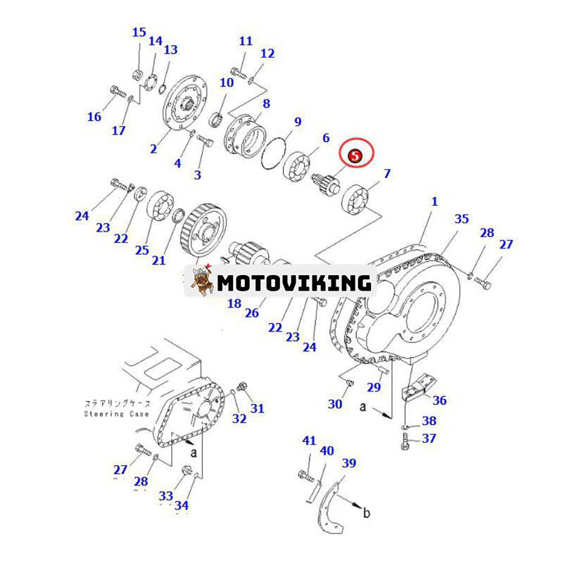 Pinion 175-27-31495 för Komatsu schaktare D155C-1D D155C-1 D155C-1P D150A-1 D155A-2A D155A-1 D155A-2 D155W-1