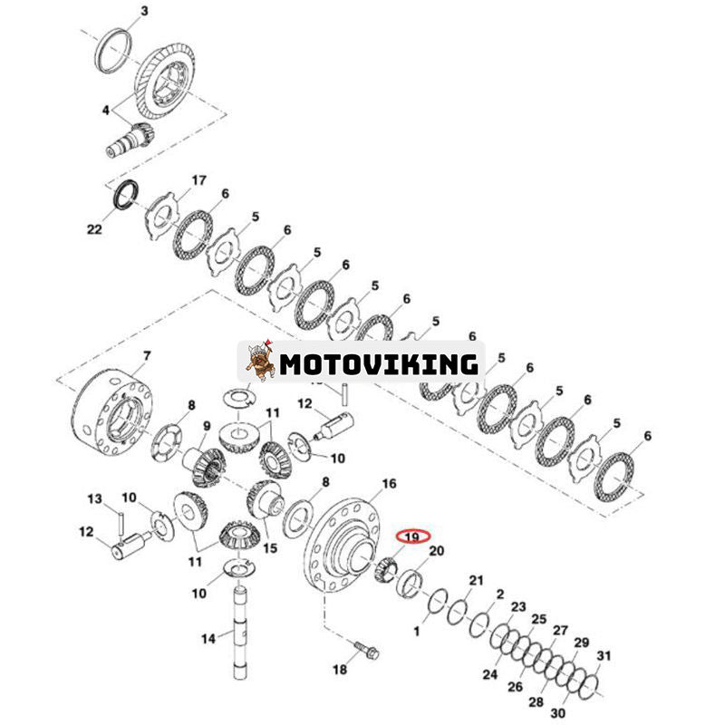 Lagerkon R262976 John Deere 2704 2854 2904 3204 8130 8360R 8370R 8400R 8R370 8R410 8RX310 8RX340 8RX370 8RX410
