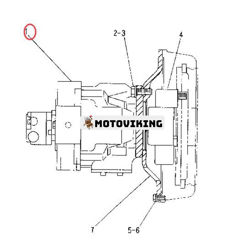 Hydraulpump 102-0781 för Caterpillar CAT grävmaskin 307 307-A