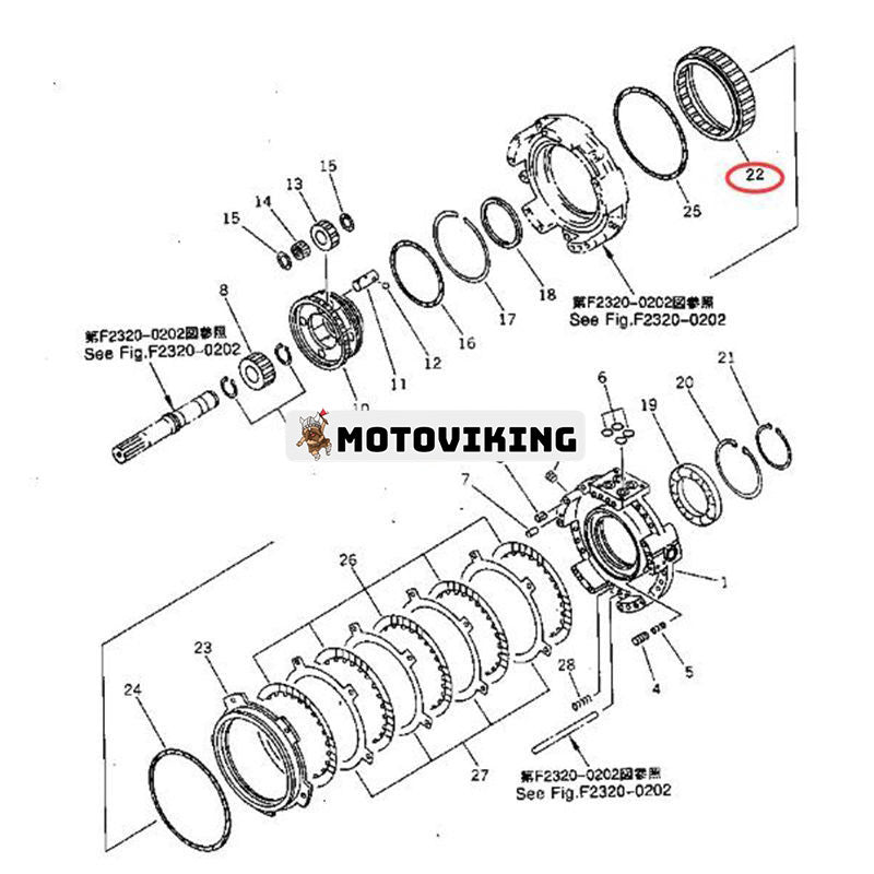 Ring Gear 14X-15-12661 för Komatsu Bulldozer D68ESS-12 D65PX-12 D85ESS-2A D61E-12 D65P-12 D68ESS-12E0